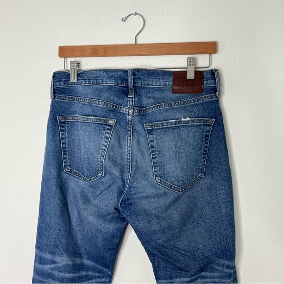 Abercrombie & Fitch Bootcut Jeans Blue Stretch Denim Medium Wash Size 29x30 - Picture 9 of 12